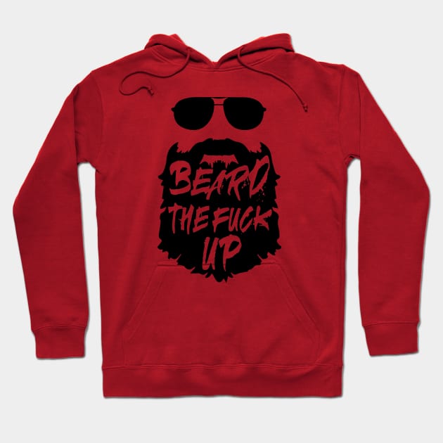 Black Beard Hoodie by GreenGuyTeesStore